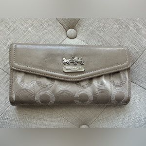 Coach Leather & Fabric Wallet